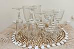 Vintage brocante wijnglazen champagne glazen 10x, Ophalen of Verzenden