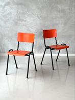 Retro eettafelstoelen nieuw eetkamerstoelen oranje prijs p/s, Huis en Inrichting, Stoelen, Overige kleuren, NL, Ophalen of Verzenden