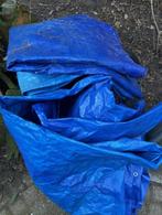 twee blauwe dekzeilen, rommelmarkt grondzeil en een wit zeil, Ophalen of Verzenden