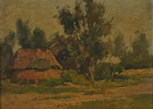 Boederij - Cor Noltee - Olieverf op doek, Antiek en Kunst, Kunst | Schilderijen | Modern, Ophalen