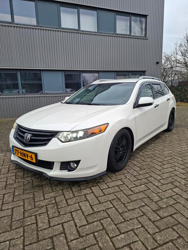Honda Accord 2.0 Tourer 2009 Parelmoer Wit + KW schroefset, Auto's, Honda, Particulier, Accord, Achteruitrijcamera, Adaptive Cruise Control