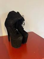 Pleaser boots Flamingo-1050FS Black Faux Suede 8inch, EU 40, Kleding | Dames, Zwart, Dansschoenen, Ophalen of Verzenden, Gedragen