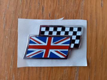 MG Rover union jack / checkered flag badges NIEUW beschikbaar voor biedingen