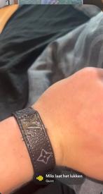 Louis vuitton armband, Ophalen of Verzenden, Zo goed als nieuw, Zwart, Panty