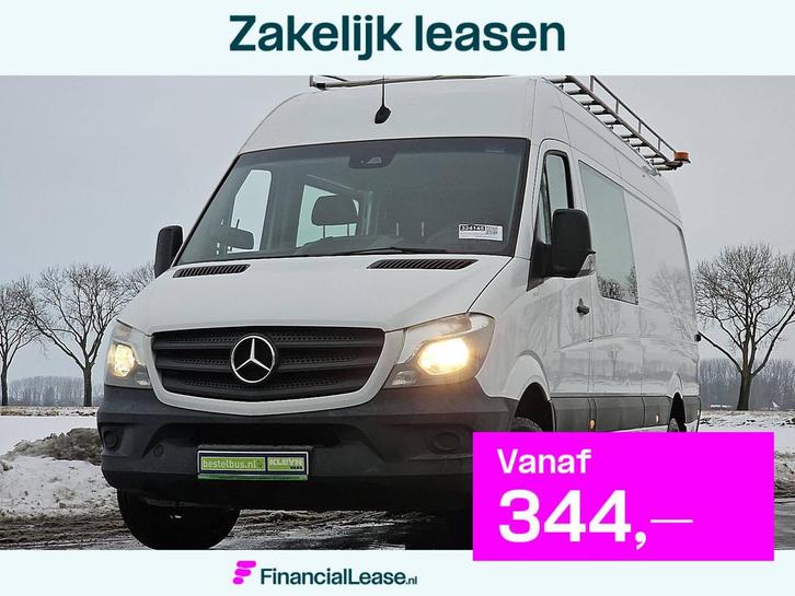 MERCEDES-BENZ SPRINTER 516 l3h2 dubbele cabine!, Auto's, Bestelauto's, Bedrijf, Lease, Financial lease, ABS, Airconditioning, Centrale vergrendeling