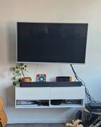 Wit zwevend tv meubel, Ophalen, Kunststof, Gebruikt, Minder dan 100 cm