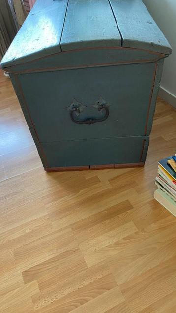Vintage, Scandinavische scheepskist beschikbaar voor biedingen