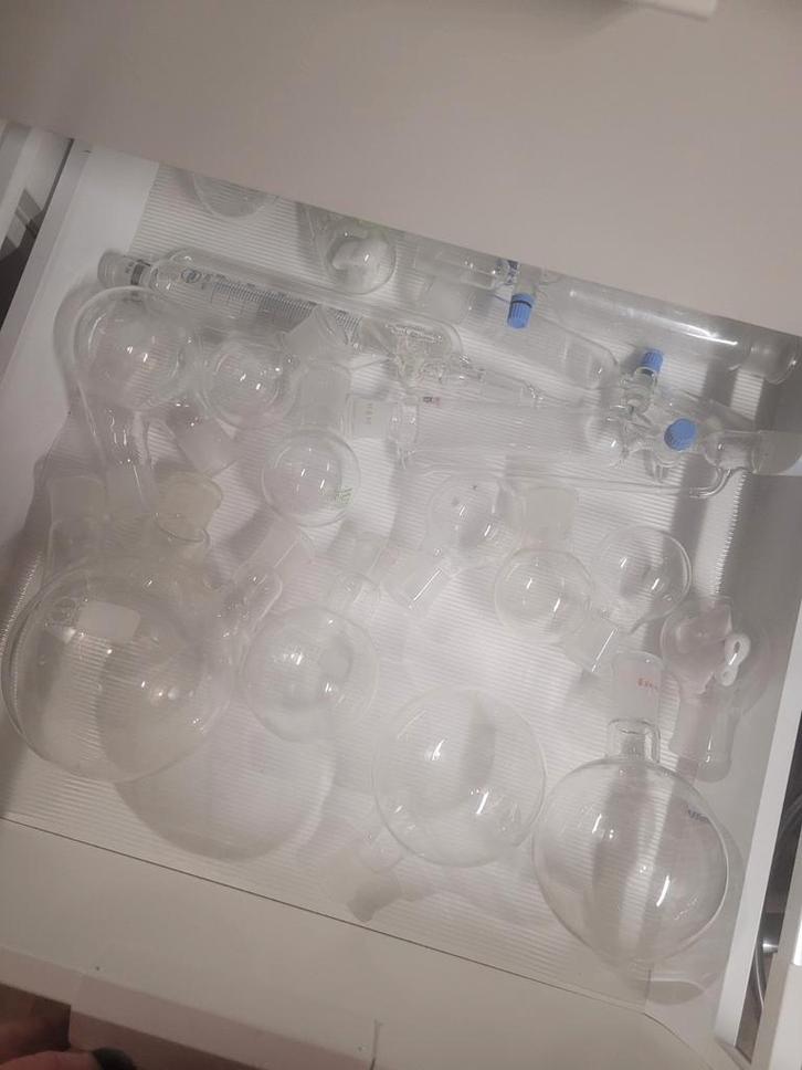 Diverse Laboratorium Glaswerk, Doe-het-zelf en Verbouw, Glas en Ramen, Gebruikt, Overige typen, Minder dan 80 cm, Minder dan 80 cm