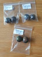 3 zakjes à 2 stuks tijgerijzer kralen, Ophalen of Verzenden, Zo goed als nieuw, Kraal