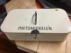Oude schoenpoets doos met borstels, Antiek en Kunst, Curiosa en Brocante, Ophalen of Verzenden