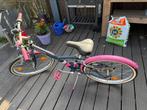 Meisjefiets roze/zwart B-Twin 26 inch, Ophalen, Gebruikt, 24 inch, Versnellingen