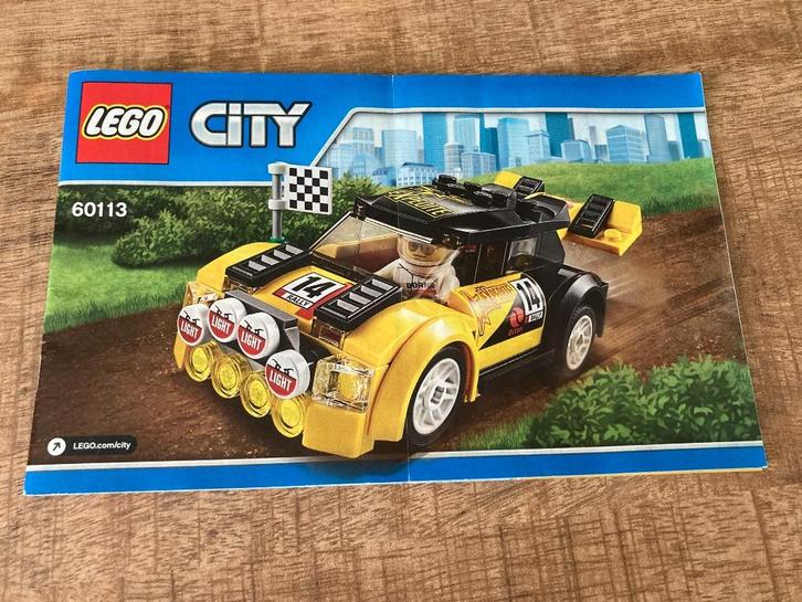 Lego City 60113 Rallyauto, Kinderen en Baby's, Speelgoed | Duplo en Lego, Zo goed als nieuw, Lego, Complete set, Ophalen of Verzenden