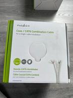 Cat6/Coax kabel 50m + 6 RJ45 connectoren - Nieuw!, Ophalen of Verzenden, Nieuw
