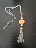 Prachtige hanger aan ketting Murano Swarovski oranje, Sieraden, Tassen en Uiterlijk, Kettingen, Ophalen of Verzenden, Nieuw, Overige materialen