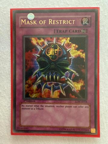 Mask of Restrict yugioh Ultra Rare beschikbaar voor biedingen