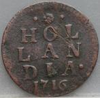 Duit Holland 1716, Postzegels en Munten, Munten | Nederland, Overige waardes, Vóór koninkrijk, Losse munt, Verzenden