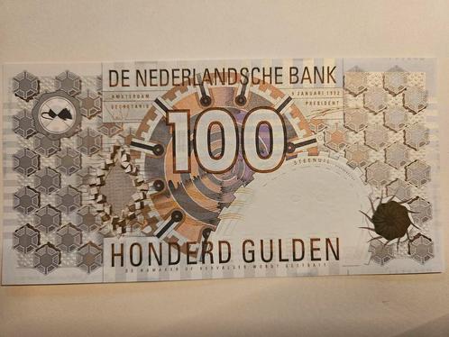 100 Gulden 1992 Steenuil. UNC !, Postzegels en Munten, Bankbiljetten | Nederland, Los biljet, 100 gulden, Ophalen of Verzenden