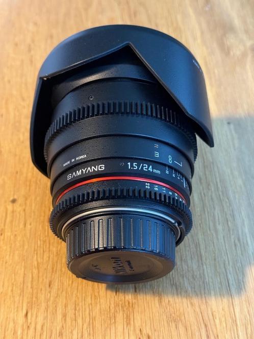 Samyang 24mm T1.5 Mark II VDSLR Nikon, Audio, Tv en Foto, Fotografie | Lenzen en Objectieven, Zo goed als nieuw, Groothoeklens