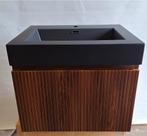 Badkamermeubel walnoot 60x45 cm of 80x45 cm, Nieuw, Minder dan 100 cm, Wastafelkast, 25 tot 50 cm