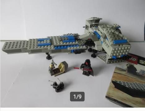 7151 Lego Star Wars, Sith Infiltrator met bouwtekening, Kinderen en Baby's, Speelgoed | Duplo en Lego, Zo goed als nieuw, Lego