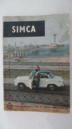 ANWB SIMCA ARONDE TECHNISCHE GEGEVENS, Ophalen of Verzenden