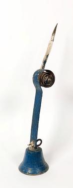 Antieke Franse deurbel, winkelbel met veer., Antiek en Kunst, Ophalen of Verzenden