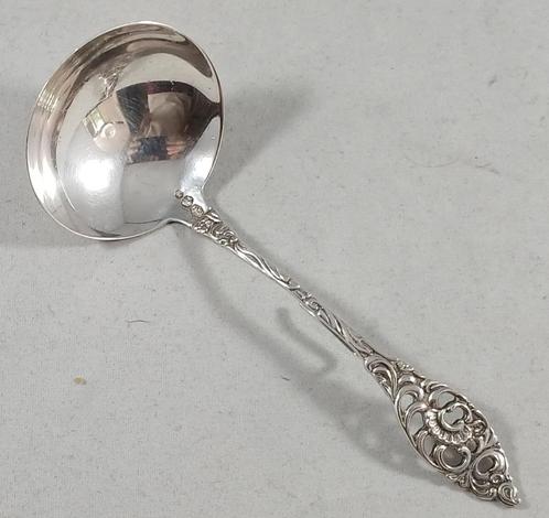 Zilveren roomlepel rococo antiek 835 zilver, Antiek en Kunst, Antiek | Goud en Zilver, Zilver, Ophalen of Verzenden