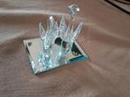 Kristallen Zwanen op Spiegel, Antiek en Kunst, Antiek | Glas en Kristal, Ophalen of Verzenden