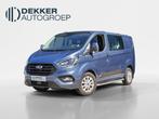 Ford Transit Custom 340 1.0 EcoBoost L1H1 PHEV DC | Benzine, Auto's, Bestelauto's, Gebruikt, Euro 6, Blauw, Bedrijf