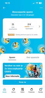 Albert Heijn (AH) bioscoop actie spaarkaarten digitaal, Albert Heijn, Ophalen