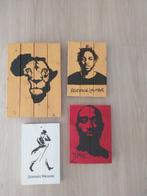 4x houten wandbordje beschilderd, Huis en Inrichting, Ophalen of Verzenden, Nieuw