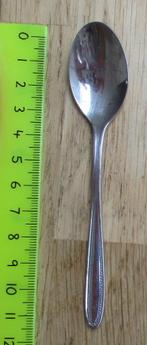 Theelepeltje koninklijke begeer 18/8 parelrandje 11,8cm, Ophalen of Verzenden, Rvs of Chroom, Los bestek