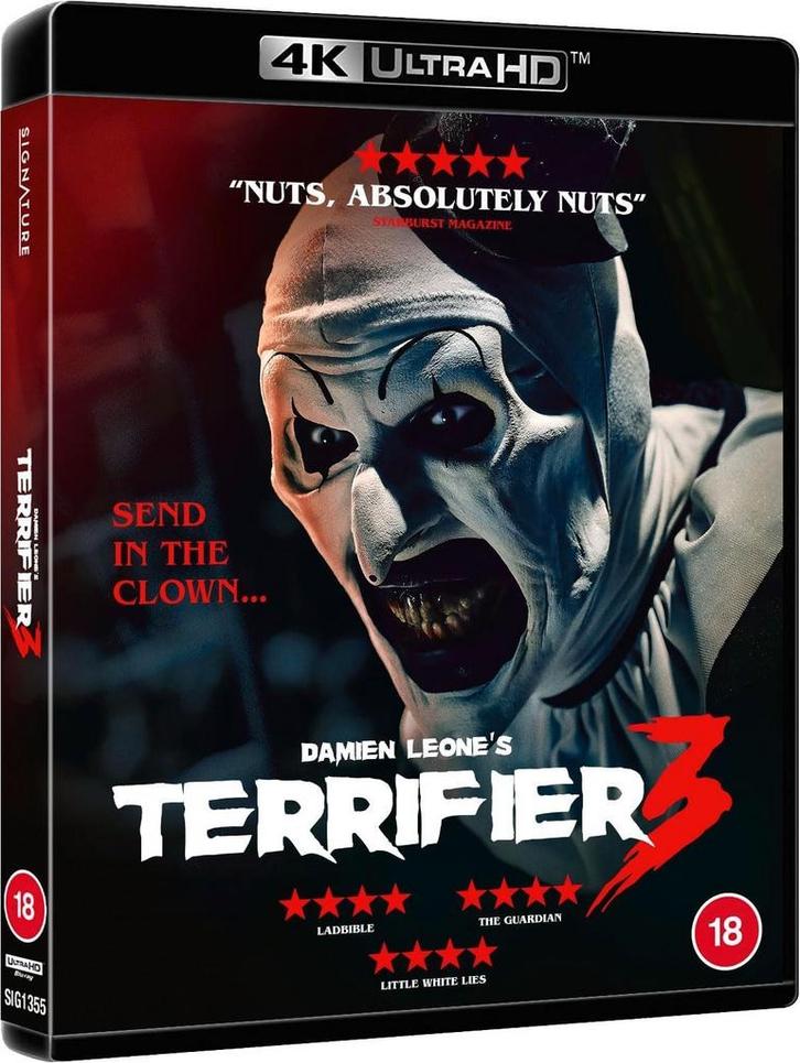 Terrifier 3 4K UHD/Ultra HD Blu-Ray UK (Sealed), Cd's en Dvd's, Blu-ray, Nieuw in verpakking, Horror, Ophalen of Verzenden