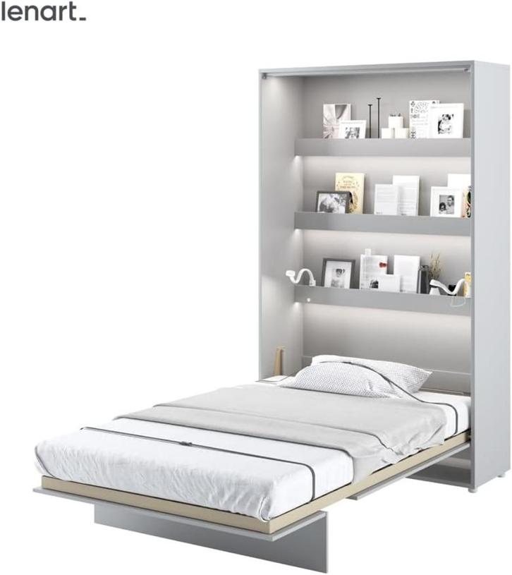 Lenart Kastbed Bed Concept BC02 GRIJS 120 x 200 cm  NIEUW, Huis en Inrichting, Slaapkamer | Bedden, Nieuw, Twijfelaar, 120 cm
