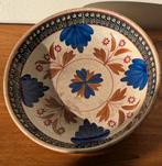 Antiek Petrus Regout groot diep bord / Blue floral dish, Ophalen of Verzenden