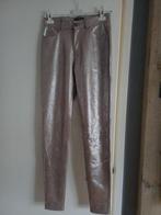 Mi piace slimfit broek Xs Taup silver coating, Nieuw, Ophalen of Verzenden, Maat 34 (XS) of kleiner, Grijs