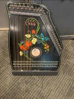 Antieke Citer met Bloemen, Muziek en Instrumenten, Snaarinstrumenten | Overige, Ophalen, Gebruikt, Citer