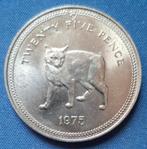 Isle of Man 25 pence 1975 Km 31 AA6, Verzenden, Overige landen, Losse munt