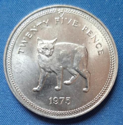 Isle of Man 25 pence 1975 Km 31 AA6, Postzegels en Munten, Munten | Europa | Niet-Euromunten, Losse munt, Overige landen, Verzenden