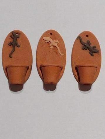 tc muurpot met hagedis - Fennicole, Verzamelen, Poppenhuizen en Toebehoren, Nieuw, Gebruiksvoorwerp, Ophalen