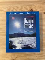 Thermal physics schroeder, Schroeder, Natuurwetenschap, Ophalen of Verzenden, Zo goed als nieuw