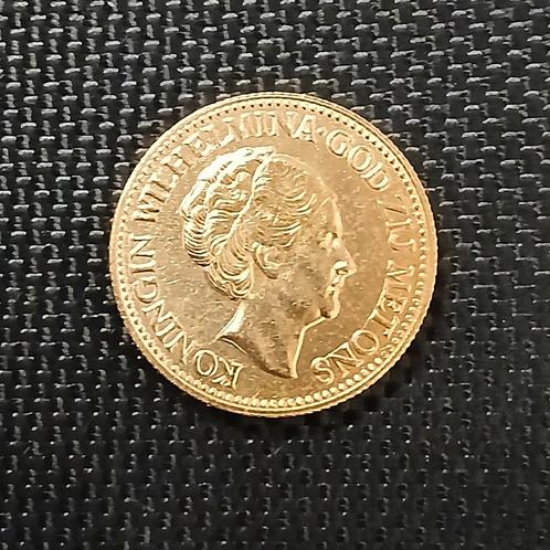 10 Gulden 1932 Wilhelmina tientje Goud verguld naslag, Postzegels en Munten, Munten | Nederland, Losse munt, 10 gulden, Koningin Wilhelmina