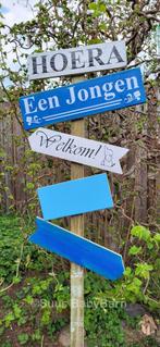 💙Geboortebord Wegwijzer voor Jongen. 1m80 hoog💙, Kinderen en Baby's, Kraamcadeaus en Geboorteborden, Ophalen of Verzenden, Nieuw