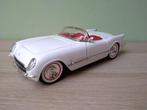 1953 Chevrolet Corvette C1 Wit ERTL 1:18, Hobby en Vrije tijd, Modelauto's | 1:18, Ophalen of Verzenden, Zo goed als nieuw, Auto