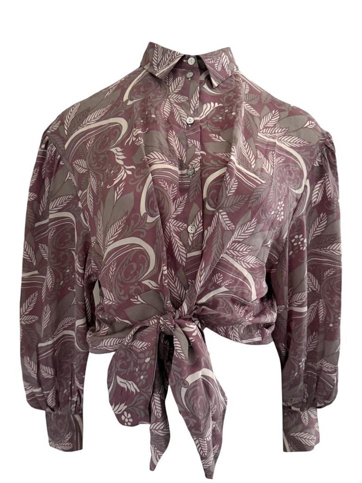 Sissel Edelbo blouse One Size, Kleding | Dames, T-shirts, Zo goed als nieuw, Maat 38/40 (M), Blauw, Korte mouw, Ophalen of Verzenden