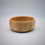 Vintage Teak Houten Schaal - Ø18cm, Gebruikt, Schaal, Rond, Ophalen of Verzenden