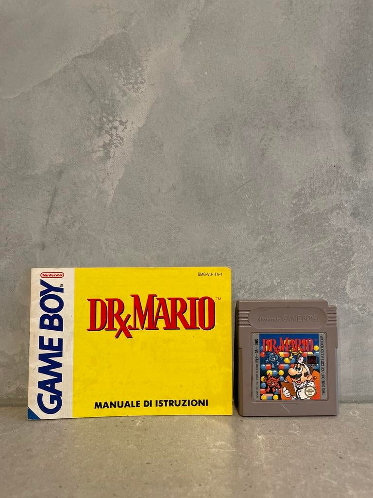 Nintendo Dr. Mario - Game Boy + handleiding, Spelcomputers en Games, Games | Nintendo Game Boy, Puzzel en Educatief, 1 speler