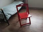 ZGAN houten opklapstoel klapstoel burostoel kinderkamer, Ophalen, Nieuw, Rood