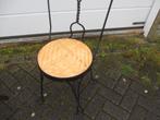 Vintage "ice cream parlor chair" / metalen stoel jaren 20, Ophalen, Gebruikt, Zwart, Eén
