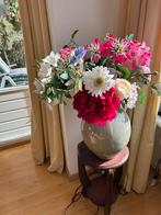 Prachtige grote vaas met kunstbloemen, Ophalen, Zo goed als nieuw